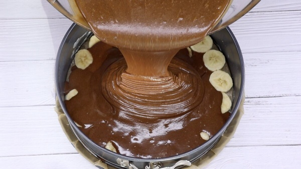 Шоколадно-банановый пирог с ганашем — вкусный рецепт